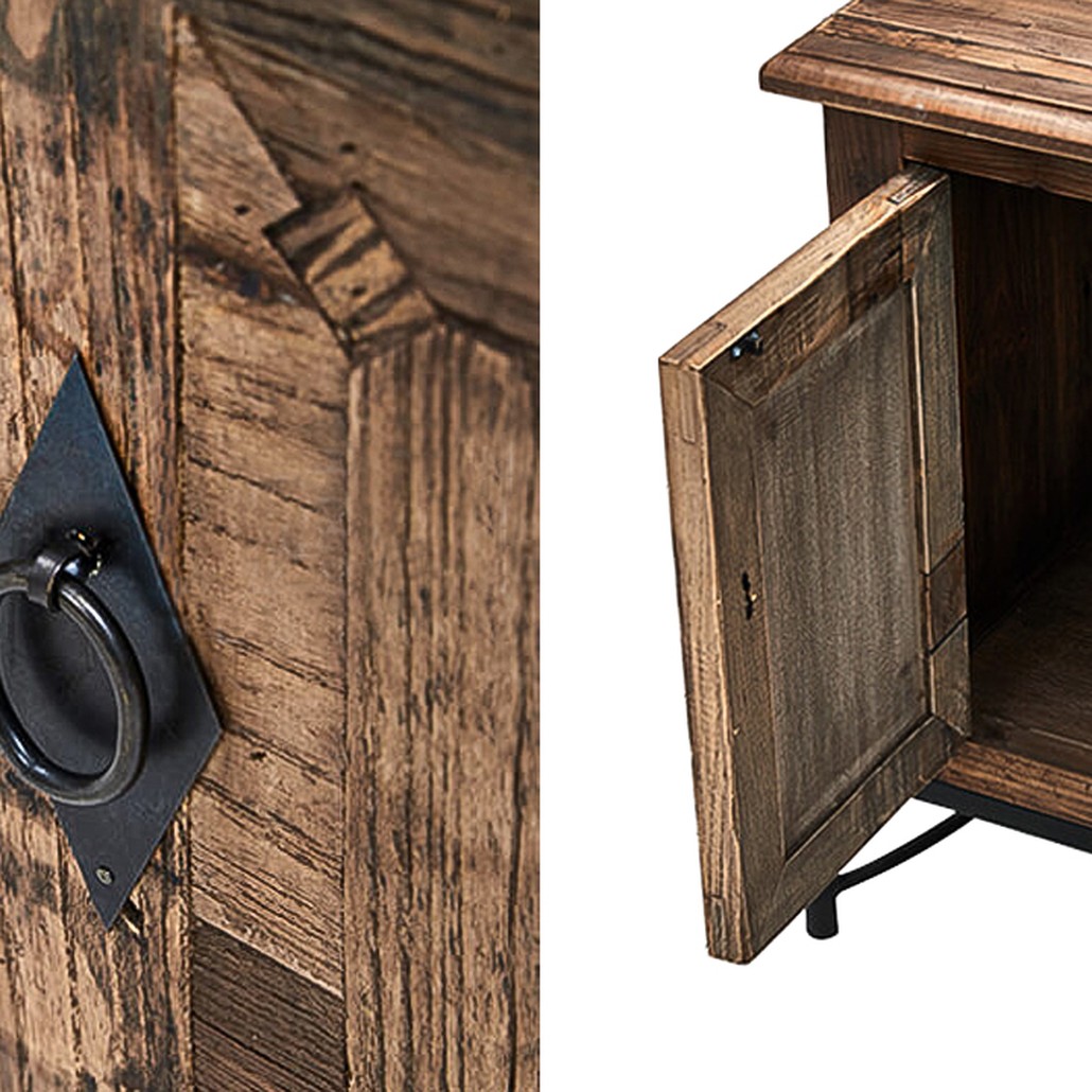 Комод длинный в стиле лофт Ennio Wood Commode