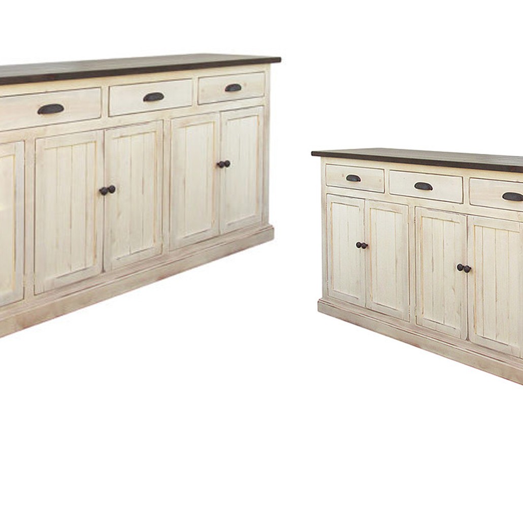Комод длинный в стиле прованс Brigida Provence HARMONIE Weasted Ivory long Слоновая кость