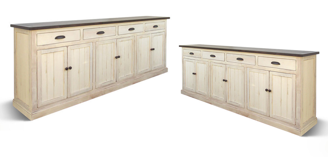 Комод длинный в стиле прованс Brigida Provence HARMONIE Weasted Ivory long Слоновая кость