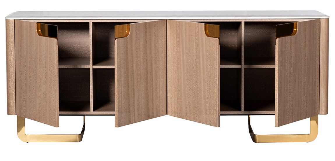 Комод длинный на металлических ножках Bertran Chest of Drawers