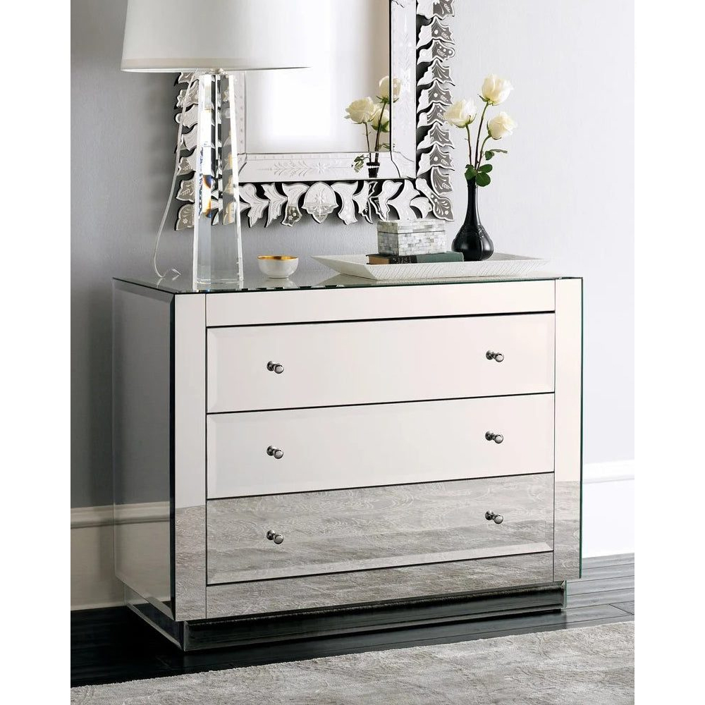 Комод зеркальный с 3-мя ящиками Mirror Chest of Drawers