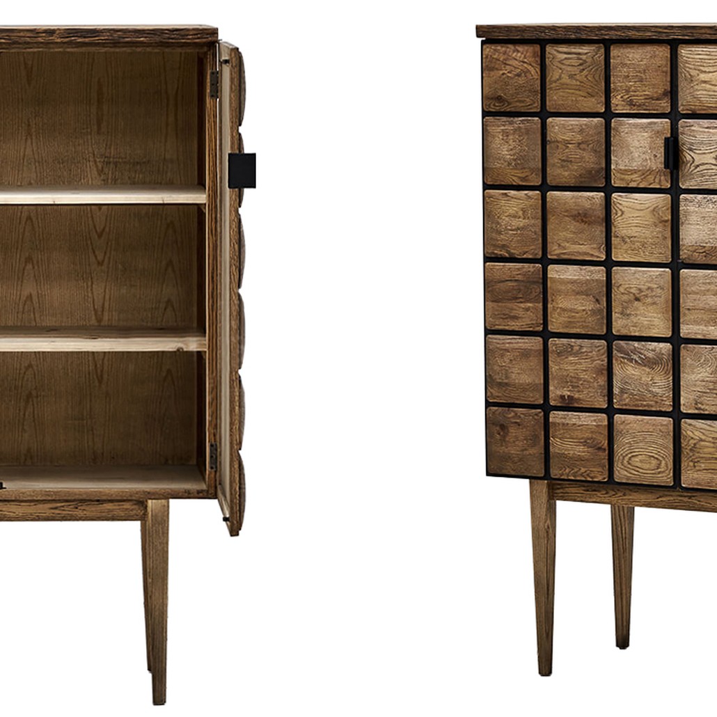 Комод из дуба с 2-мя дверцами Nakain chest of drawers