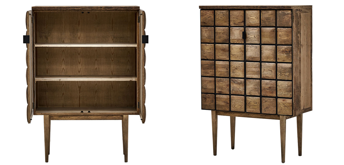 Комод из дуба с 2-мя дверцами Nakain chest of drawers
