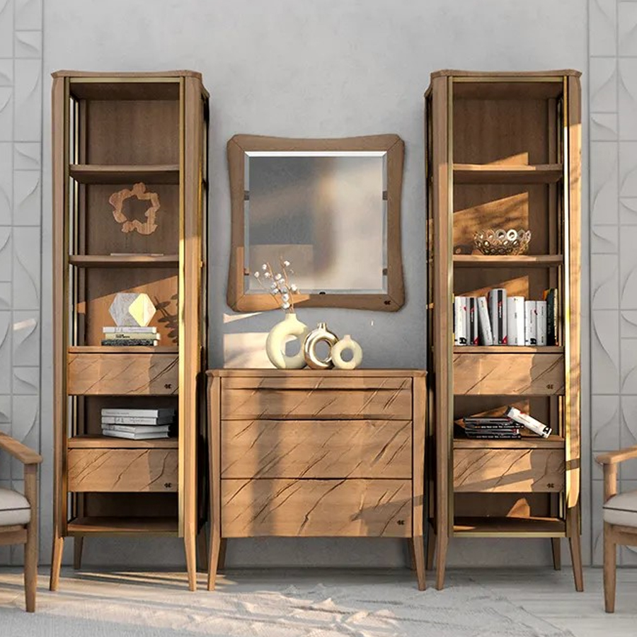 Комод из массива дуба с 3-мя ящиками Tasteful Furniture