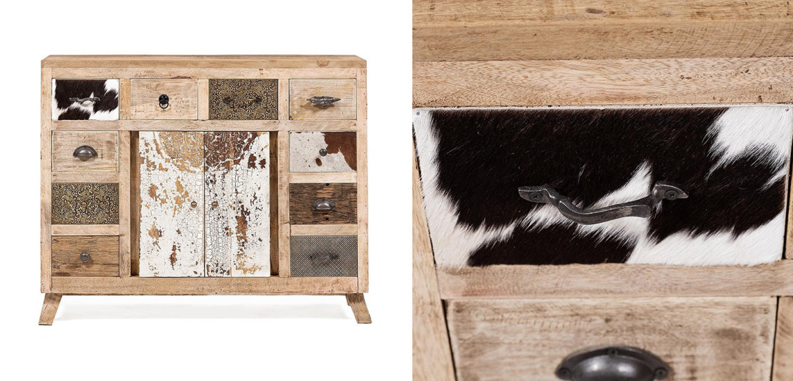Комод из массива манго в винтажном стиле Vintage Shreds