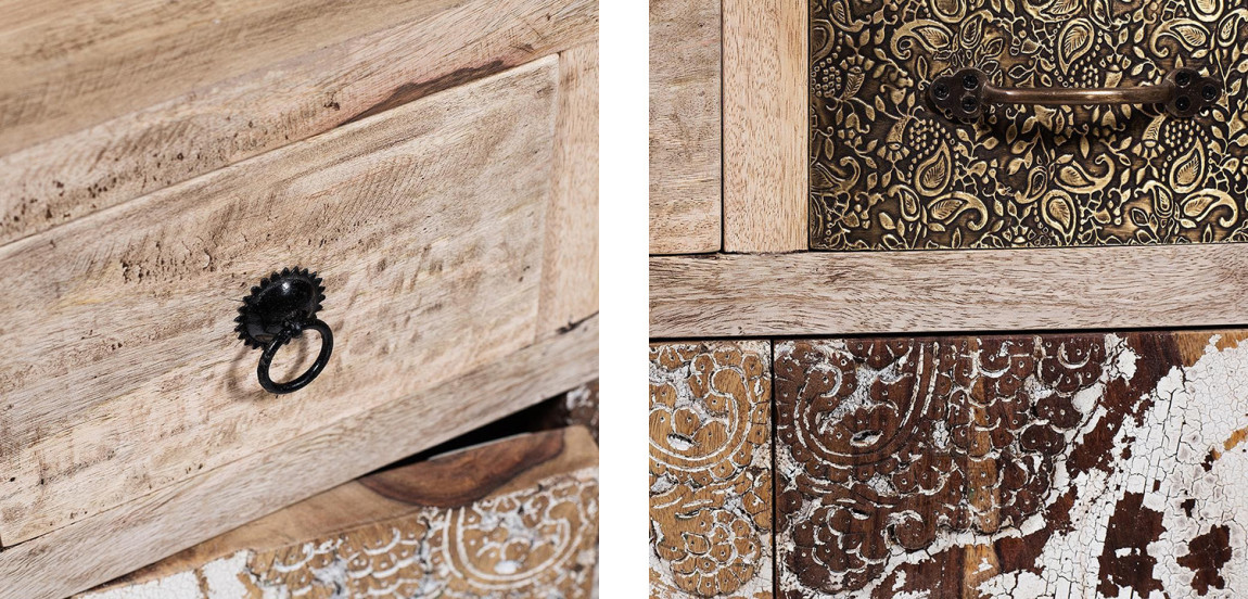 Комод из массива манго в винтажном стиле Vintage Shreds