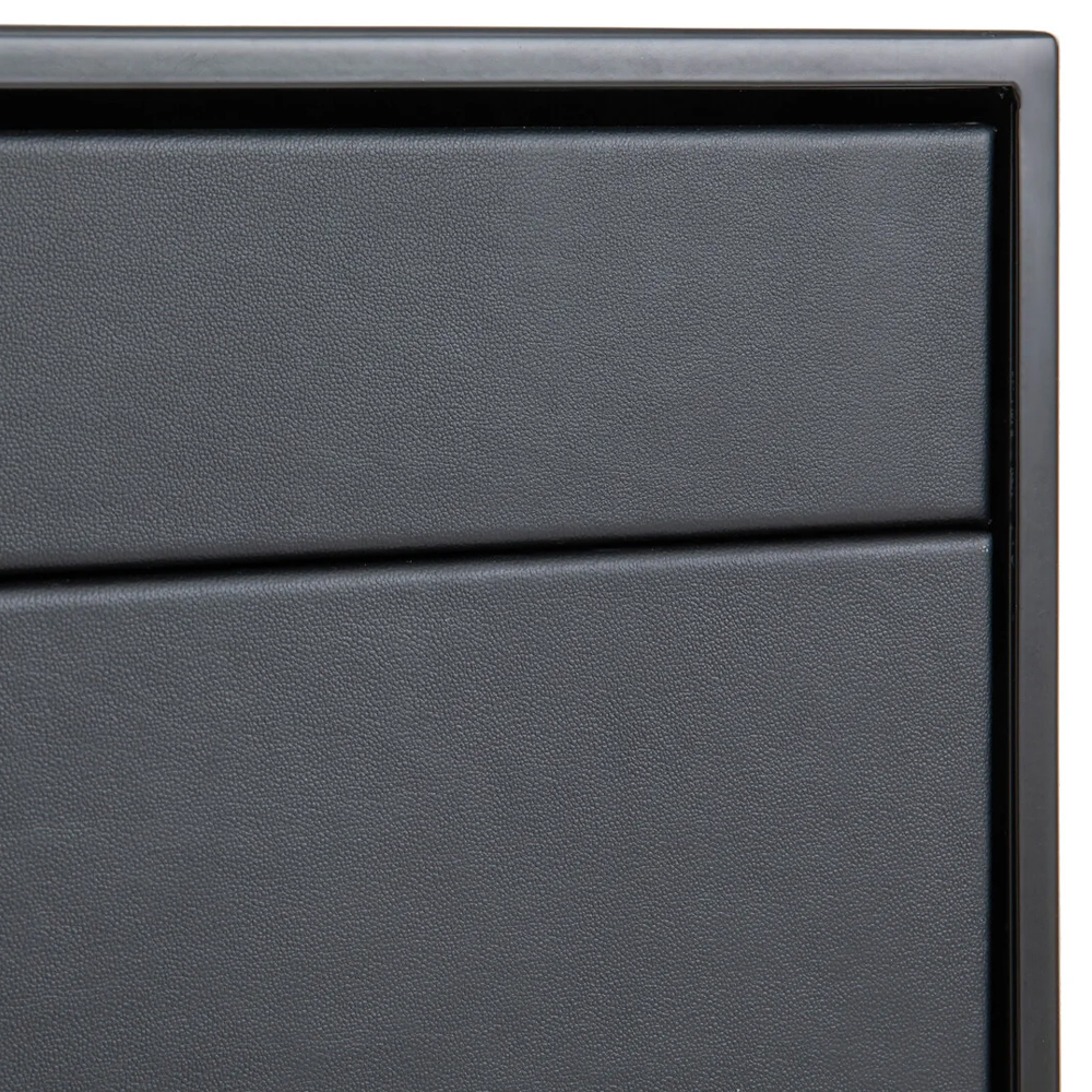 Комод из металла и кожи Guarin Chest of Drawers