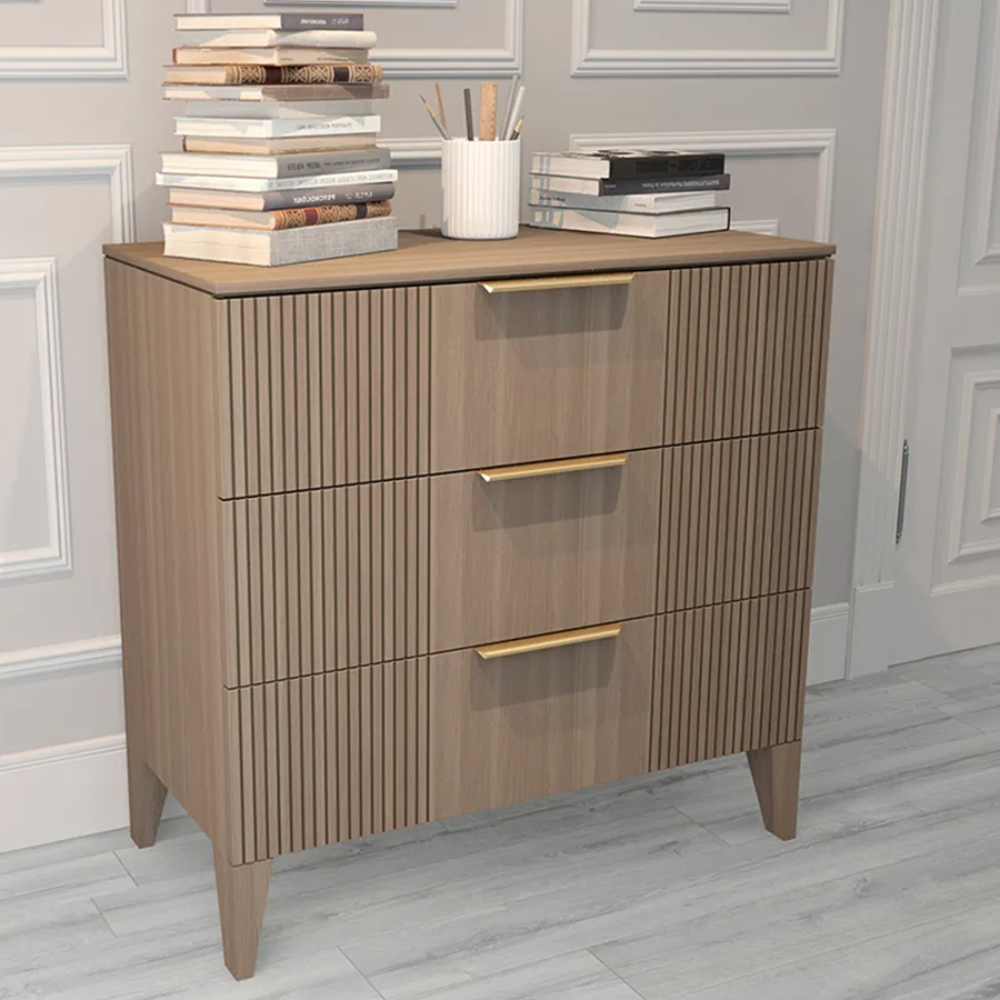 Комод коричневого цвета с 3-мя ящиками Harper Line