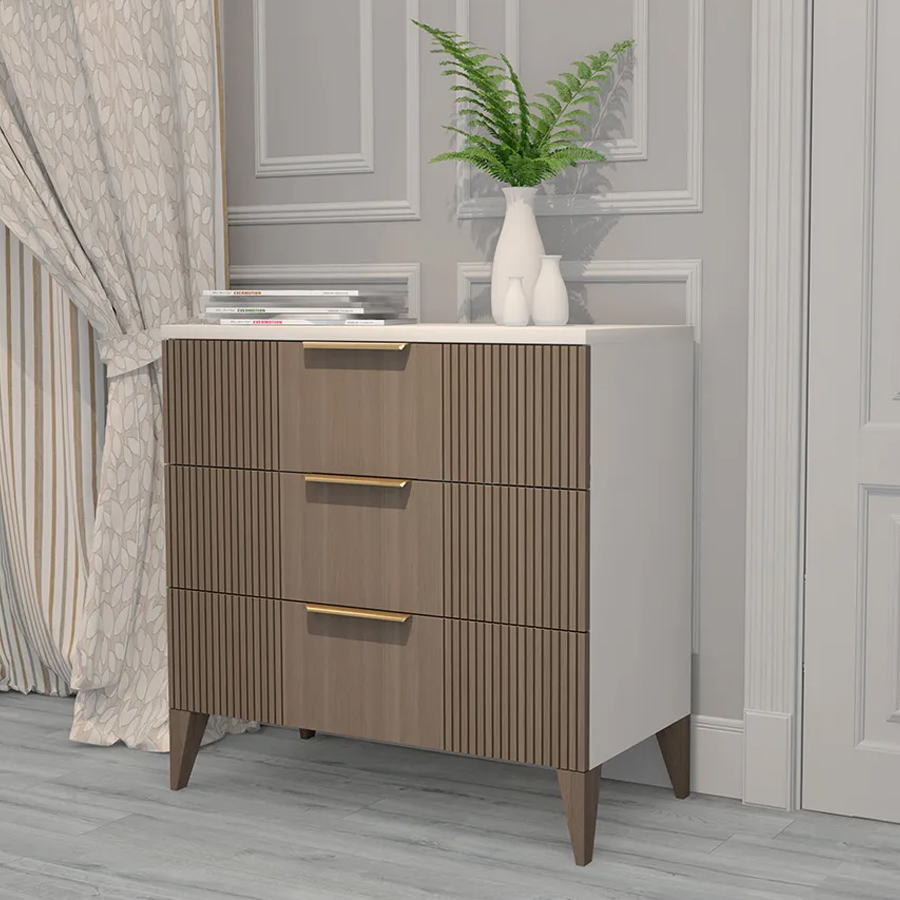 Комод коричневый с 3-мя ящиками на 4-х ножках Harper Line