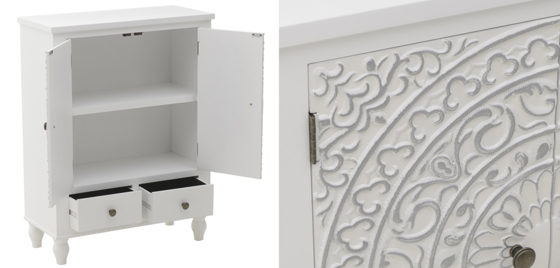 Комод прованс с декорированным резным фасадом Thorsten Provence Chest of Drawers