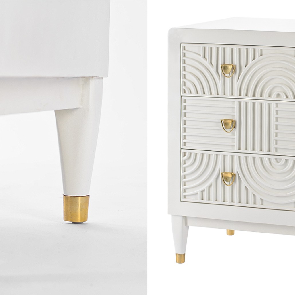 Комод с 3-мя ящиками Seymour Chest Of Drawers white Белый