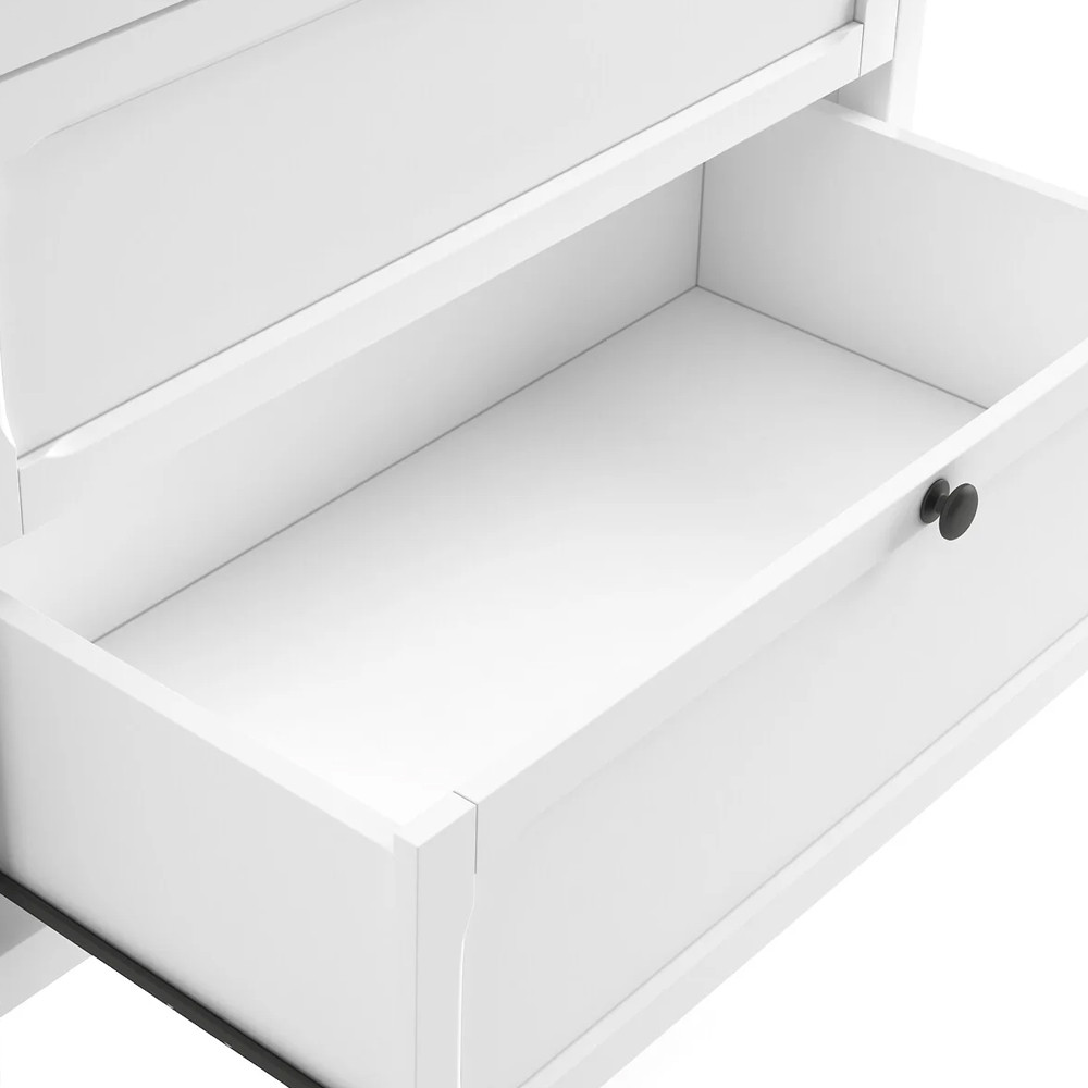 Комод с 3-мя ящиками белый Silva White Chest of Drawers