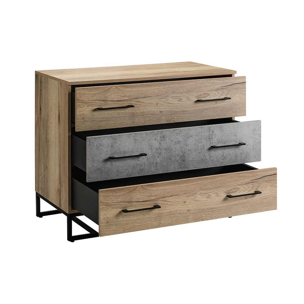 Комод с 3-мя ящиками в стиле лофт Urban Style Space