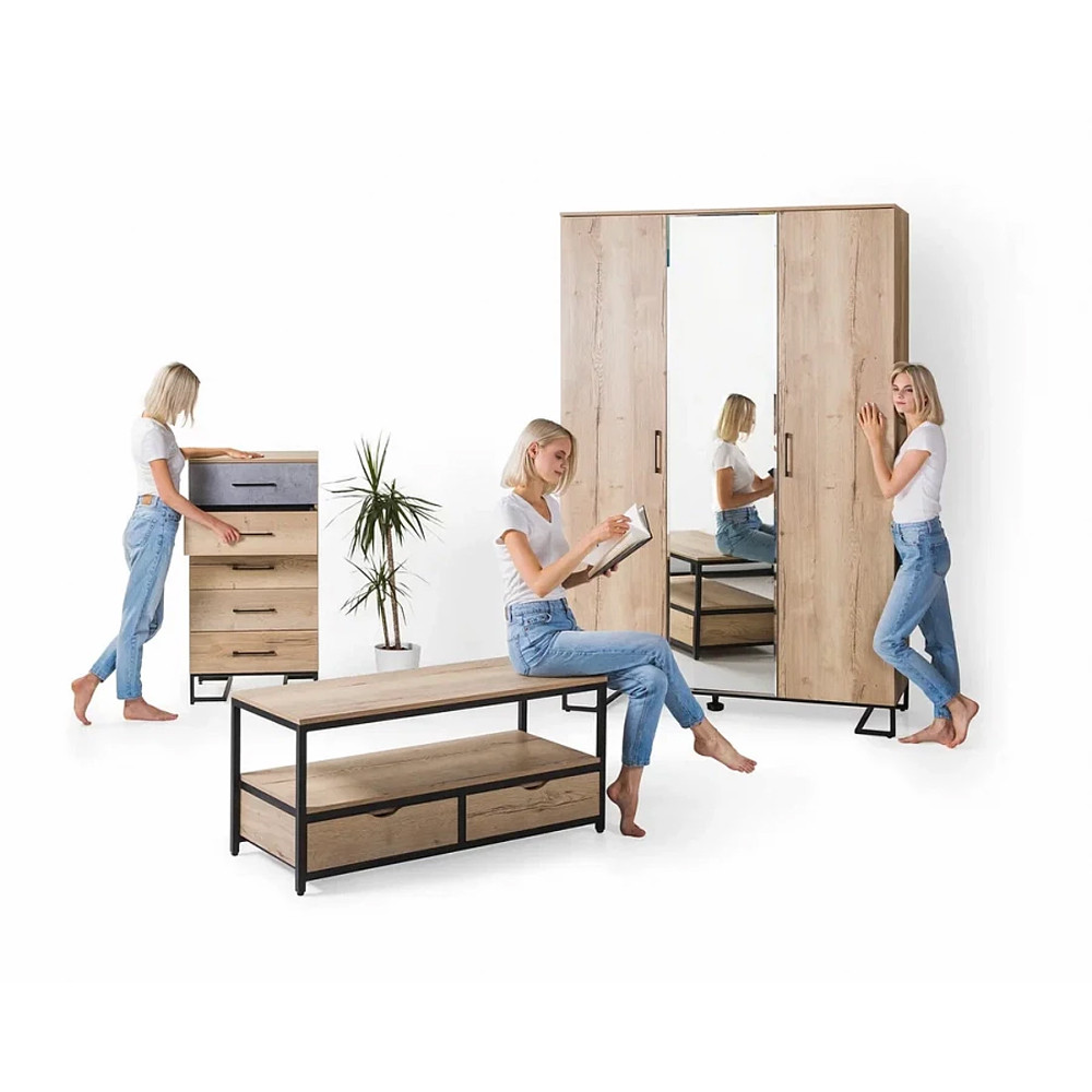 Комод с 3-мя ящиками в стиле лофт Urban Style Space