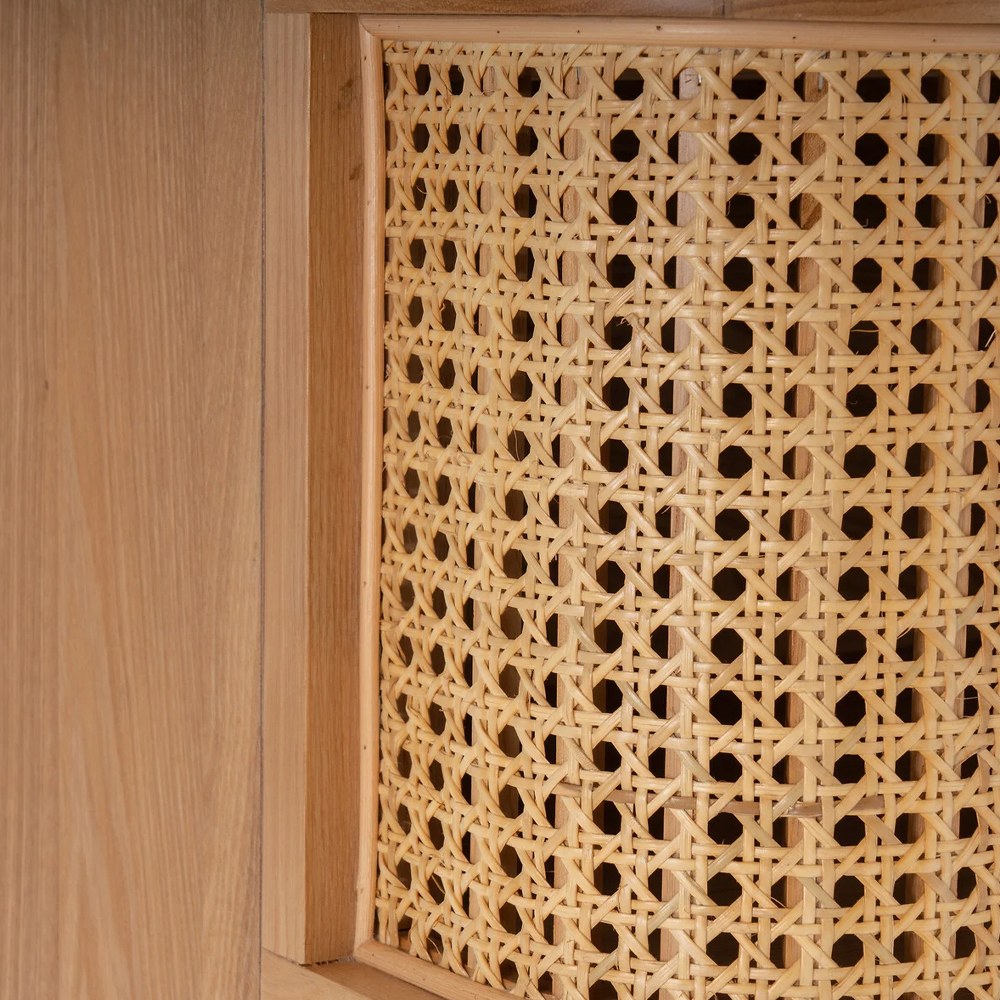 Комод с 3-мя ящиками из плетеного ротанга Ruiz Light Chest of Drawers