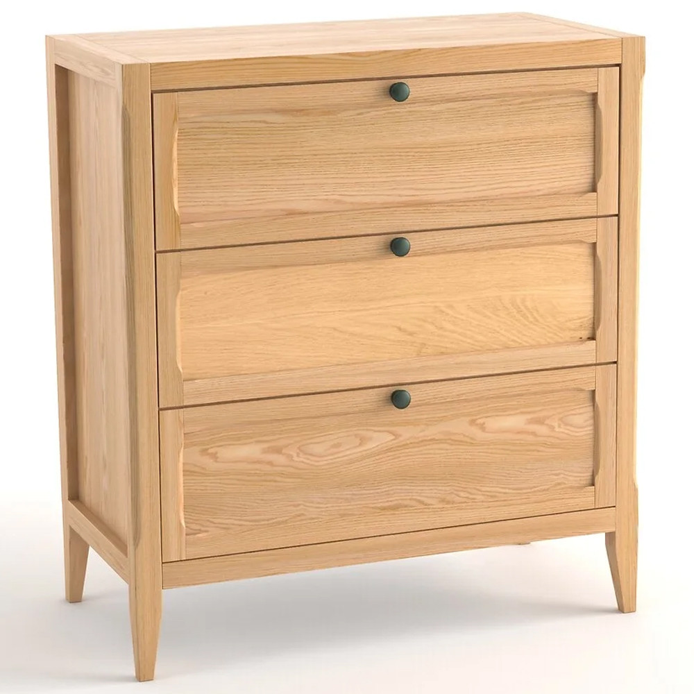 Комод с 3-мя ящиками светлый дуб Silva Oak Chest of Drawers