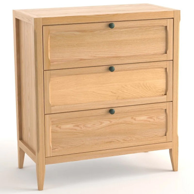 Комод с 3-мя ящиками светлый дуб Silva Oak Chest of Drawers