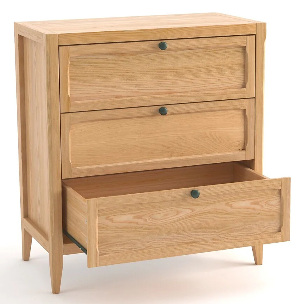Комод с 3-мя ящиками светлый дуб Silva Oak Chest of Drawers