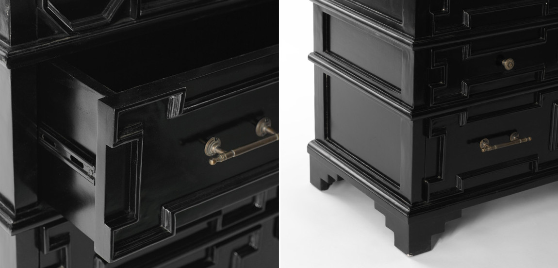 Комод с 4-мя ящиками Chest Beaux Art Черный