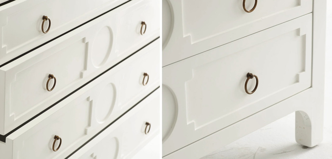 Комод с 4-мя ящиками Lawrence chest of drawers White Белый