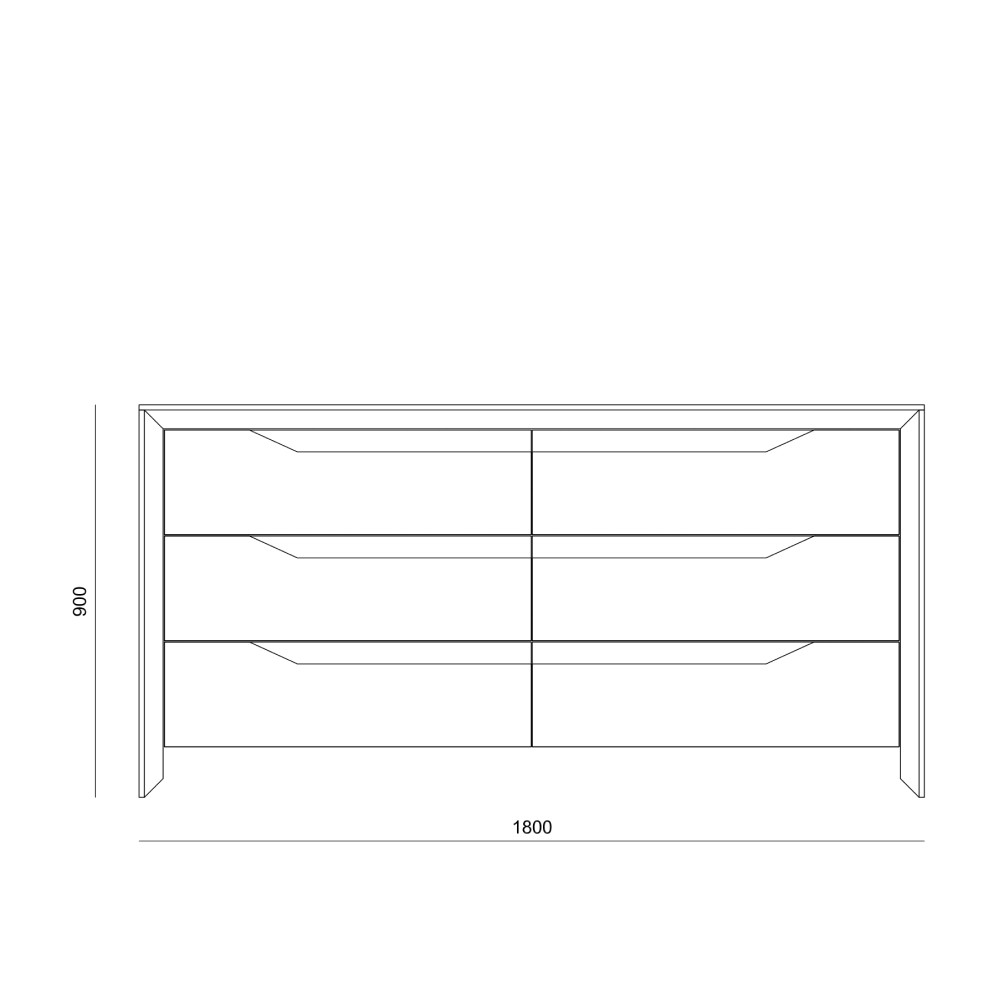 Комод с 6-ю ящиками Flowchart