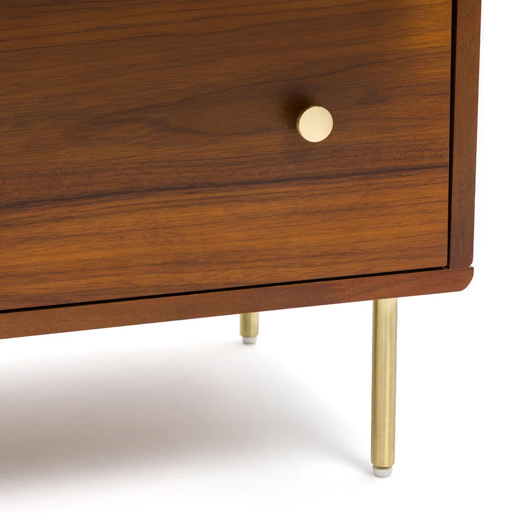 Комод с 6-ю ящиками с декором из ротанга Degarmo Chest of Drawers