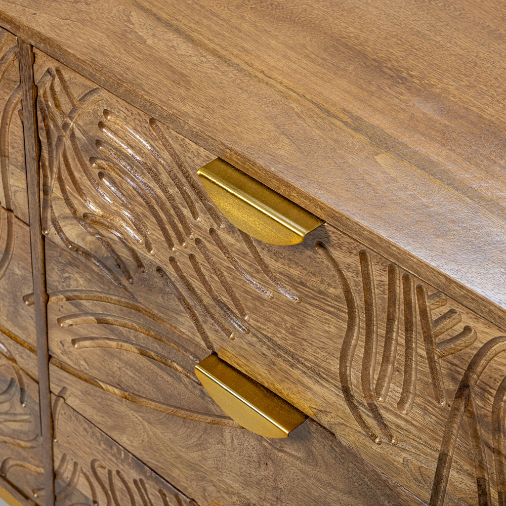 Комод с выдвижными ящиками и фактурным фасадом Termite