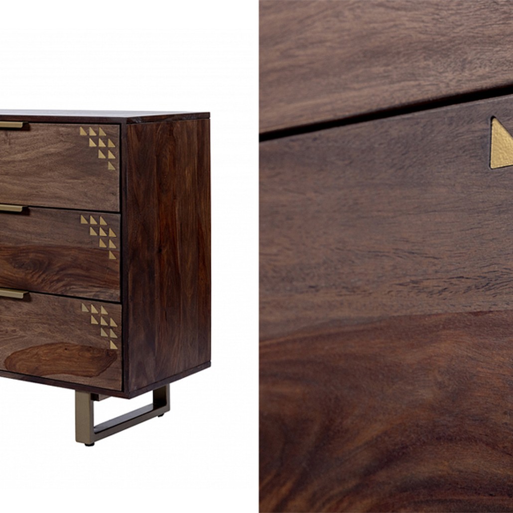 Комод с выдвижными ящиками из массива дерева Шишам Indian Rosewood