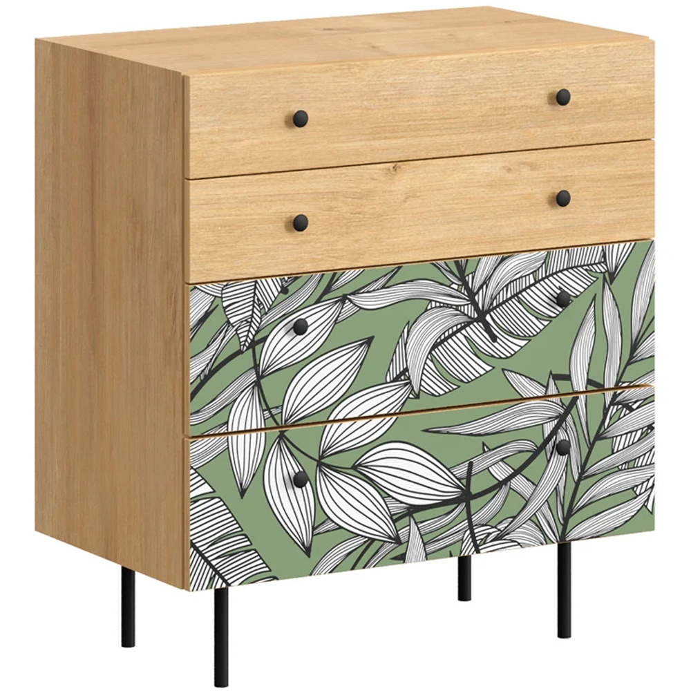 Комод с принтом на ящиках Elise Chest of Drawers