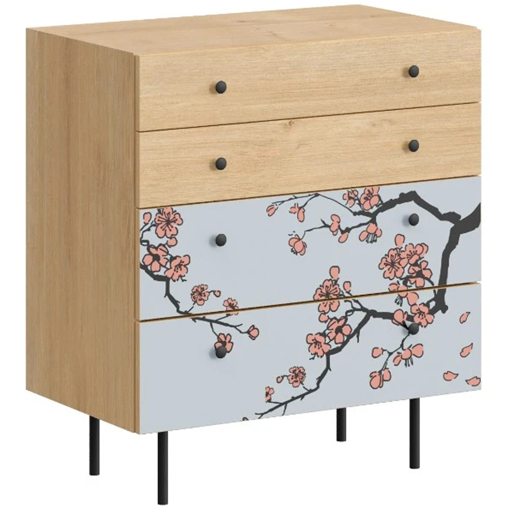 Комод с принтом на ящиках Elise Chest of Drawers