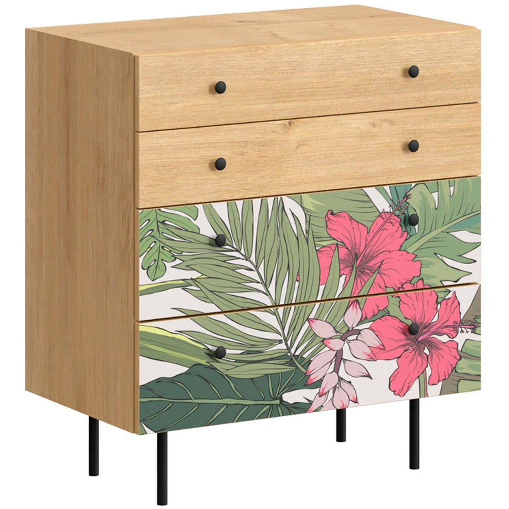 Комод с принтом на ящиках Elise Chest of Drawers