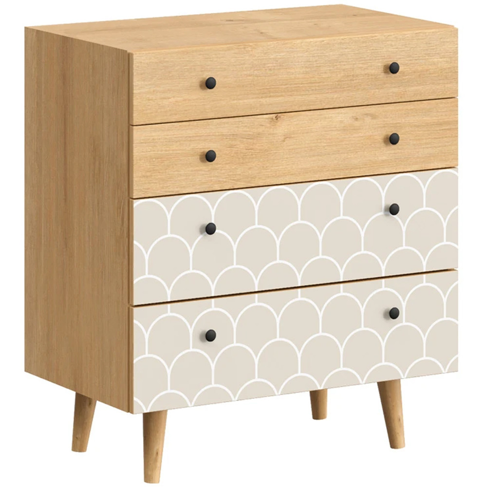 Комод с принтом на ящиках Elise Chest of Drawers