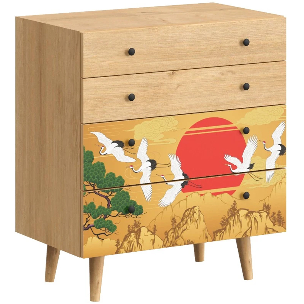 Комод с принтом на ящиках Elise Chest of Drawers