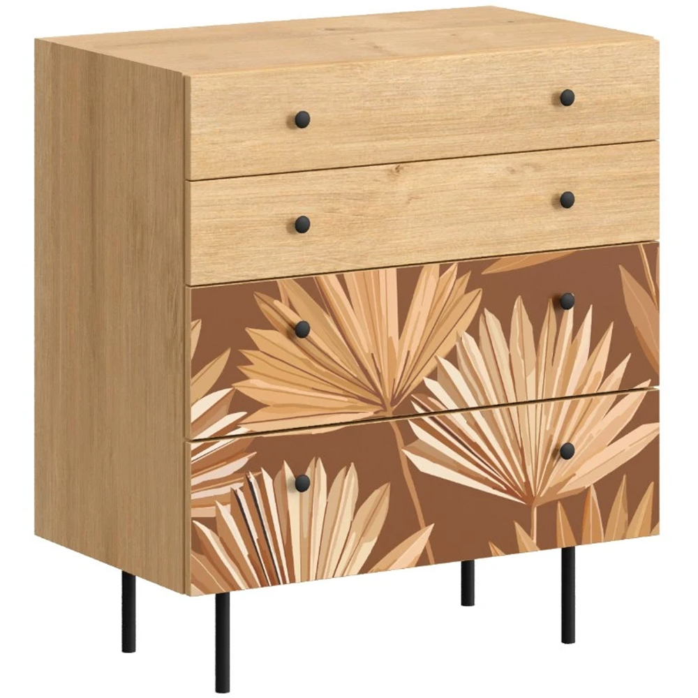 Комод с принтом на ящиках Elise Chest of Drawers