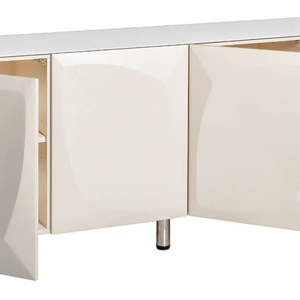 Комод с рельефным фасадом White Orchid Rectangular Белый