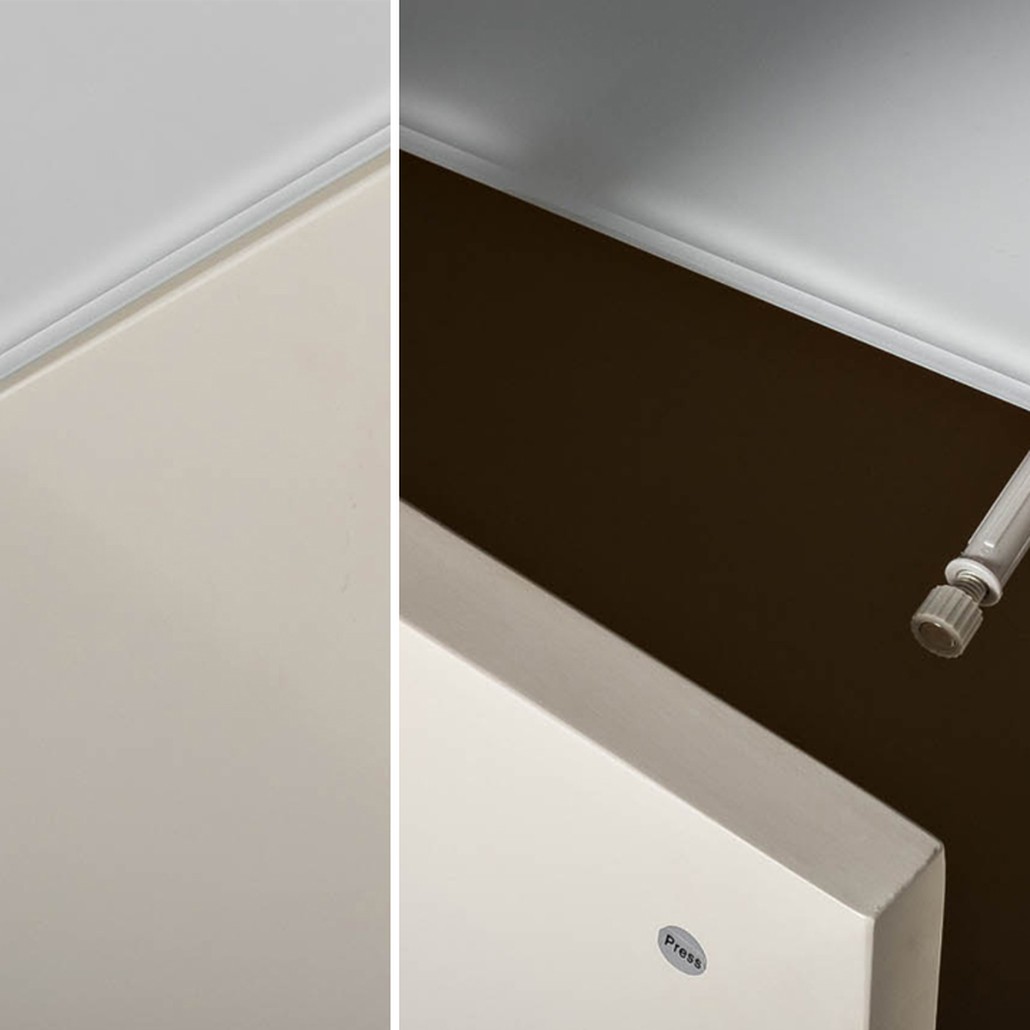 Комод с рельефным фасадом White Orchid Rectangular Белый