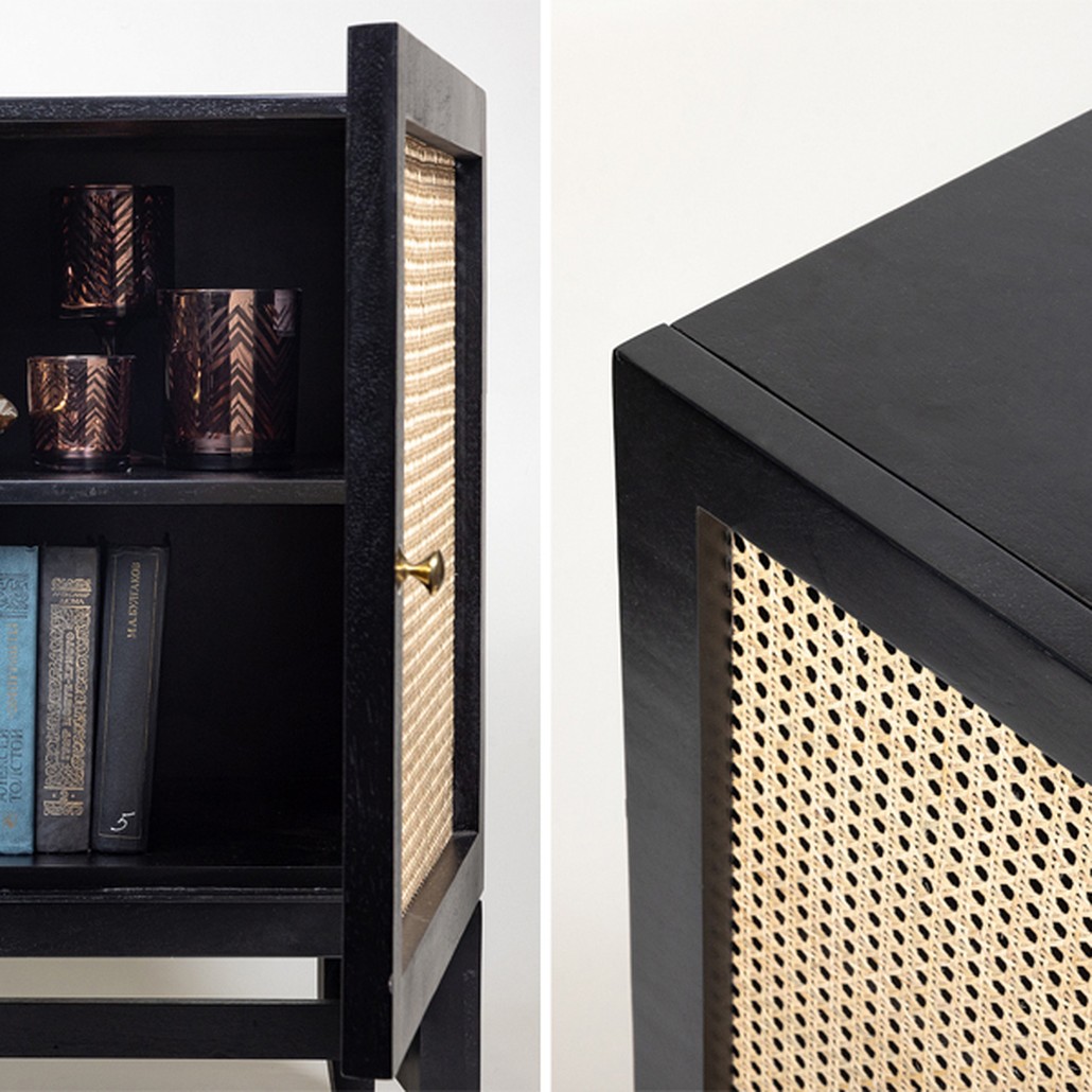 Комод с сетчатыми дверцами Rattan
