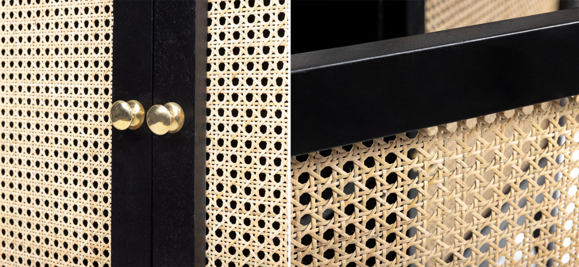 Комод с сетчатыми дверцами Rattan