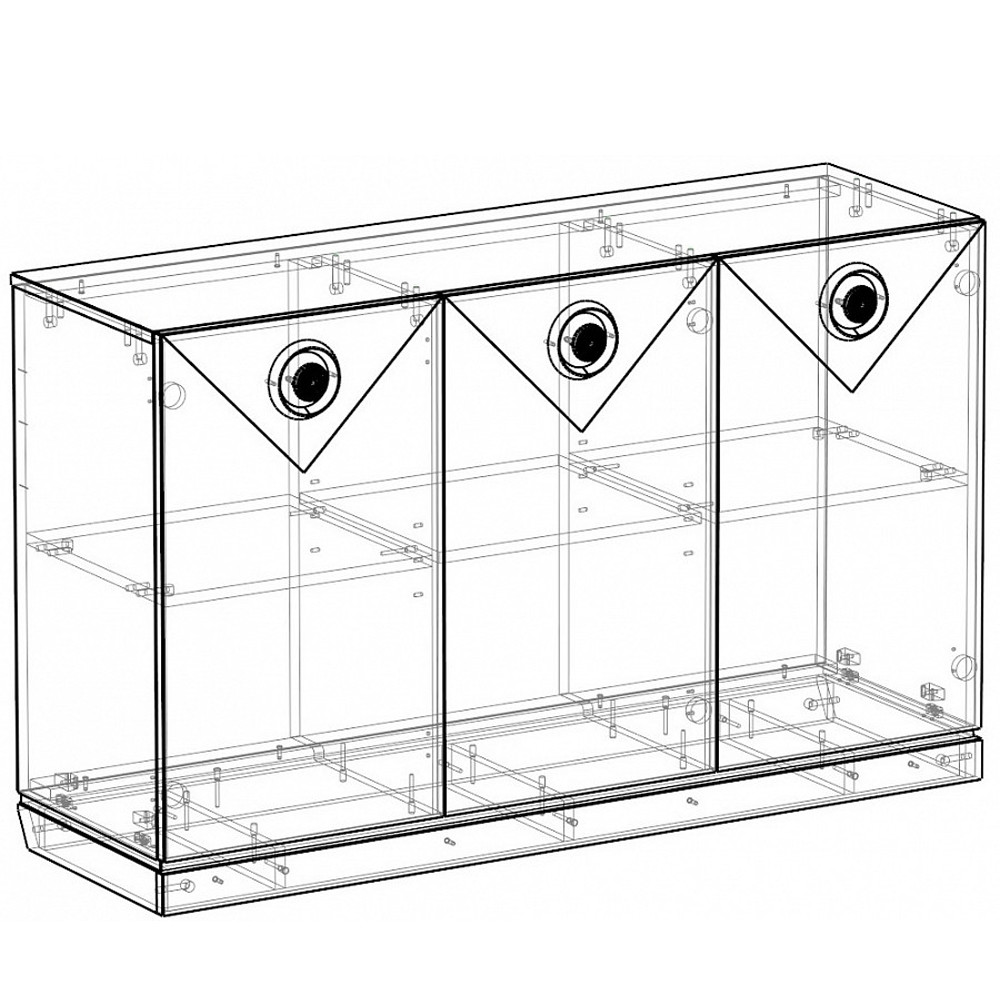 Комод с фактурными дверцами Satin Furniture