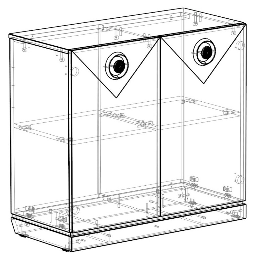 Комод с фактурными дверцами Satin Furniture