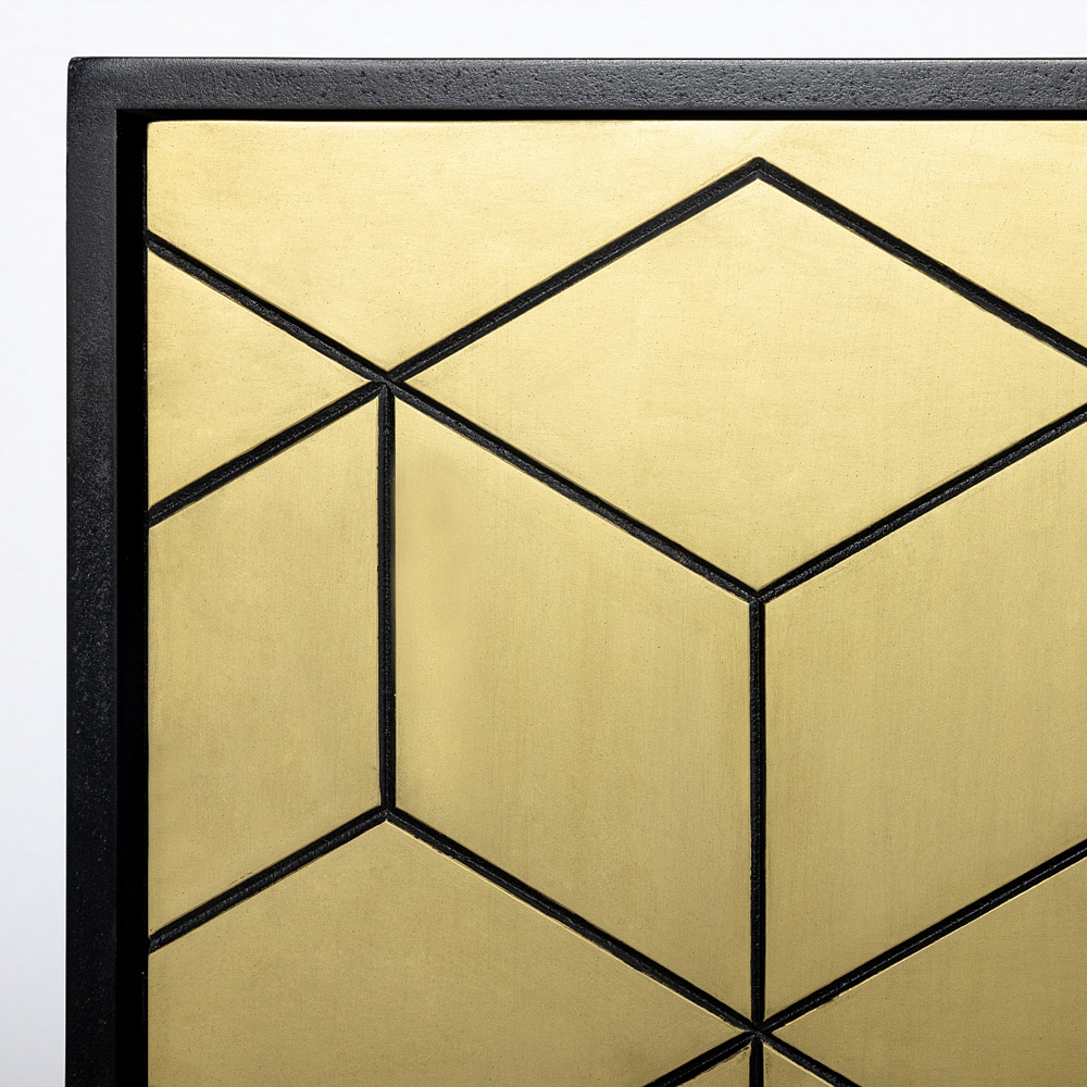 Комод с фасадом цвета латуни Moderare