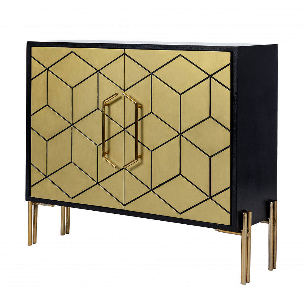 Комод с фасадом цвета латуни Moderare