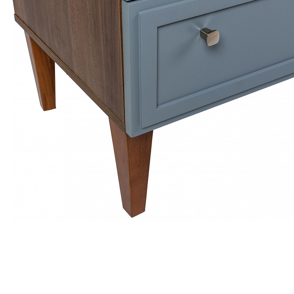 Комод серый из массива бука с 3-мя ящиками Wenge Light