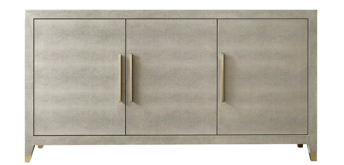 Комод серый скат Charles Stingray Texture chest of drawers Grey