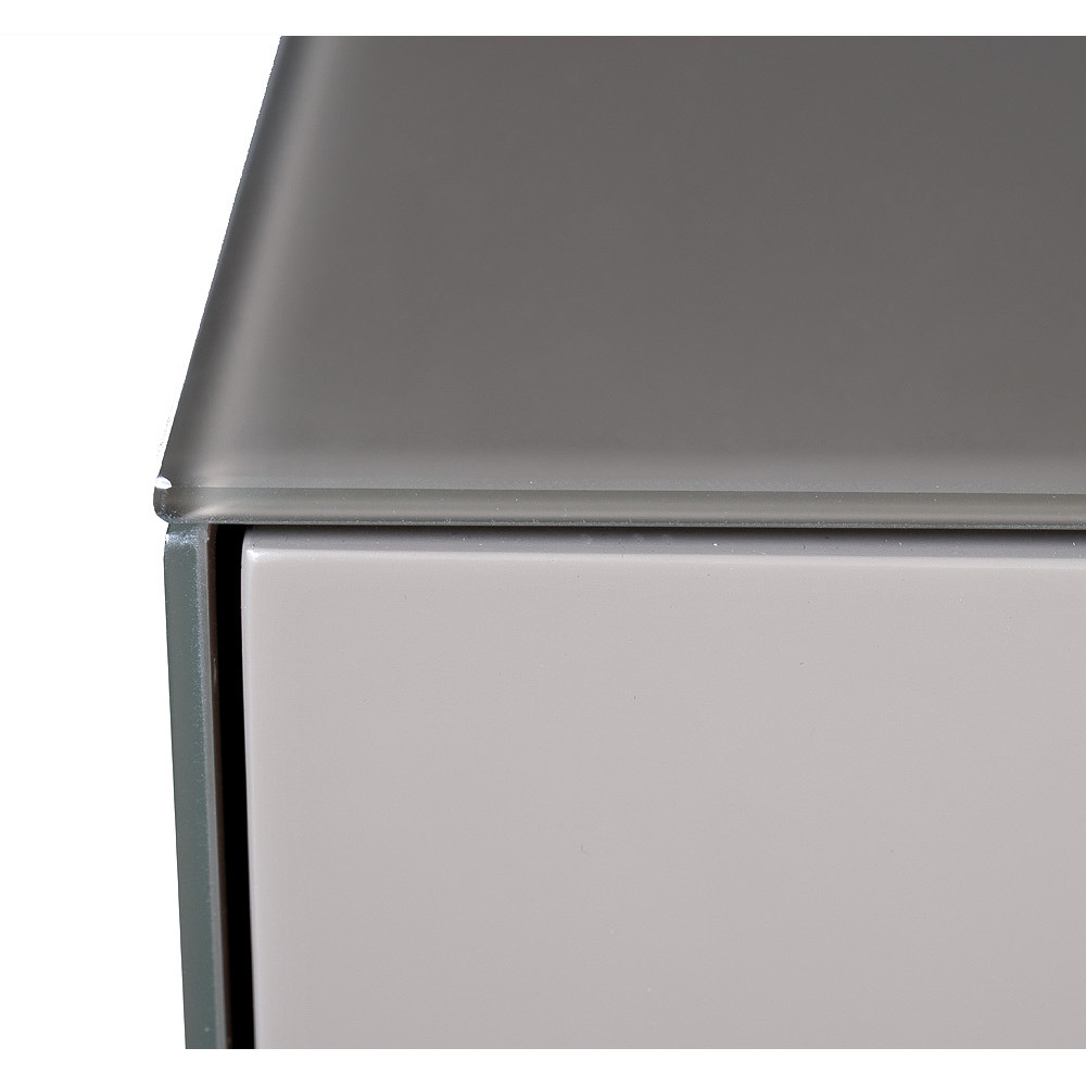 Комод со стеклянной столешницей и с выдвижными ящиками Minimalist Accent