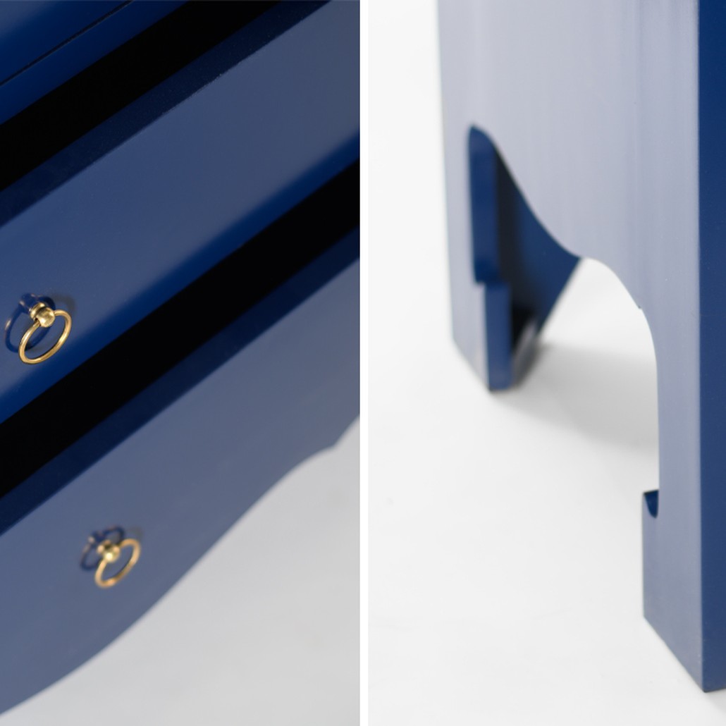Комод темно-синий L.XV CHEST OF DRAWERS deep blue