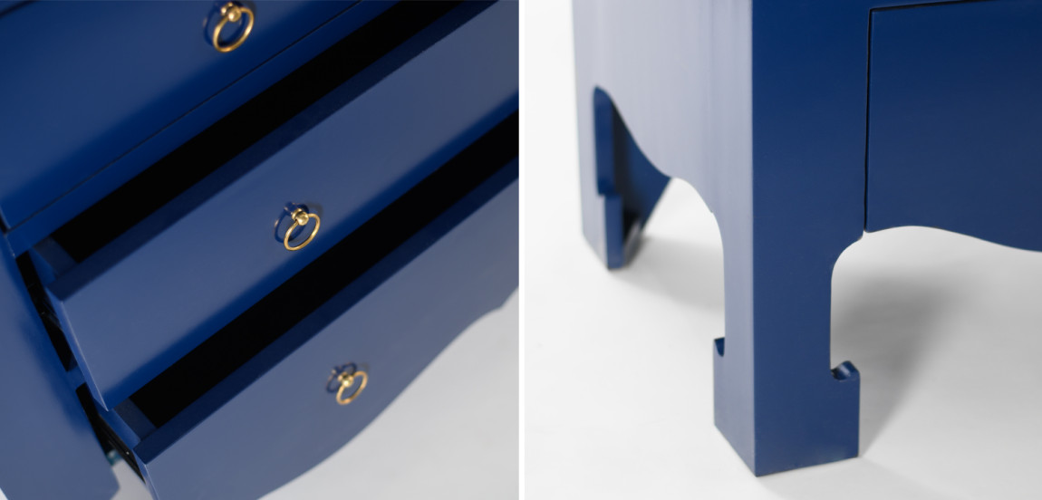 Комод темно-синий L.XV CHEST OF DRAWERS deep blue