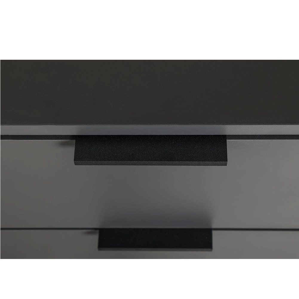 Комод цвета графит с 3-мя ящиками Strict Lines