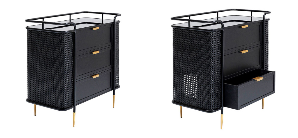 Комод черный Damian