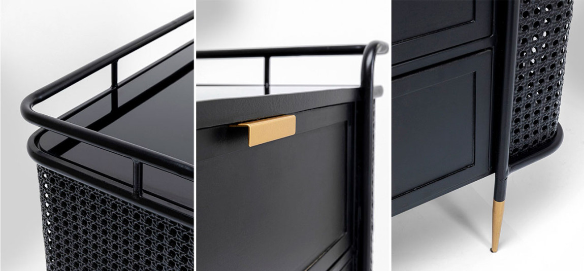 Комод черный Damian